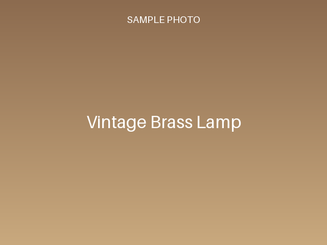 Vintage Brass Lamp