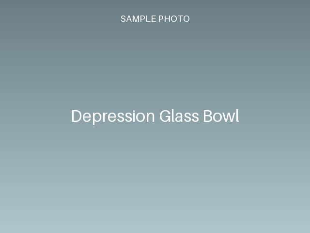 Depression Glass Bowl